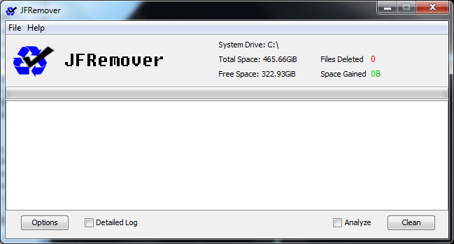 JFRemover Portable screenshot