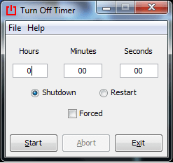 Windows 8 Turn Off Timer Portable full